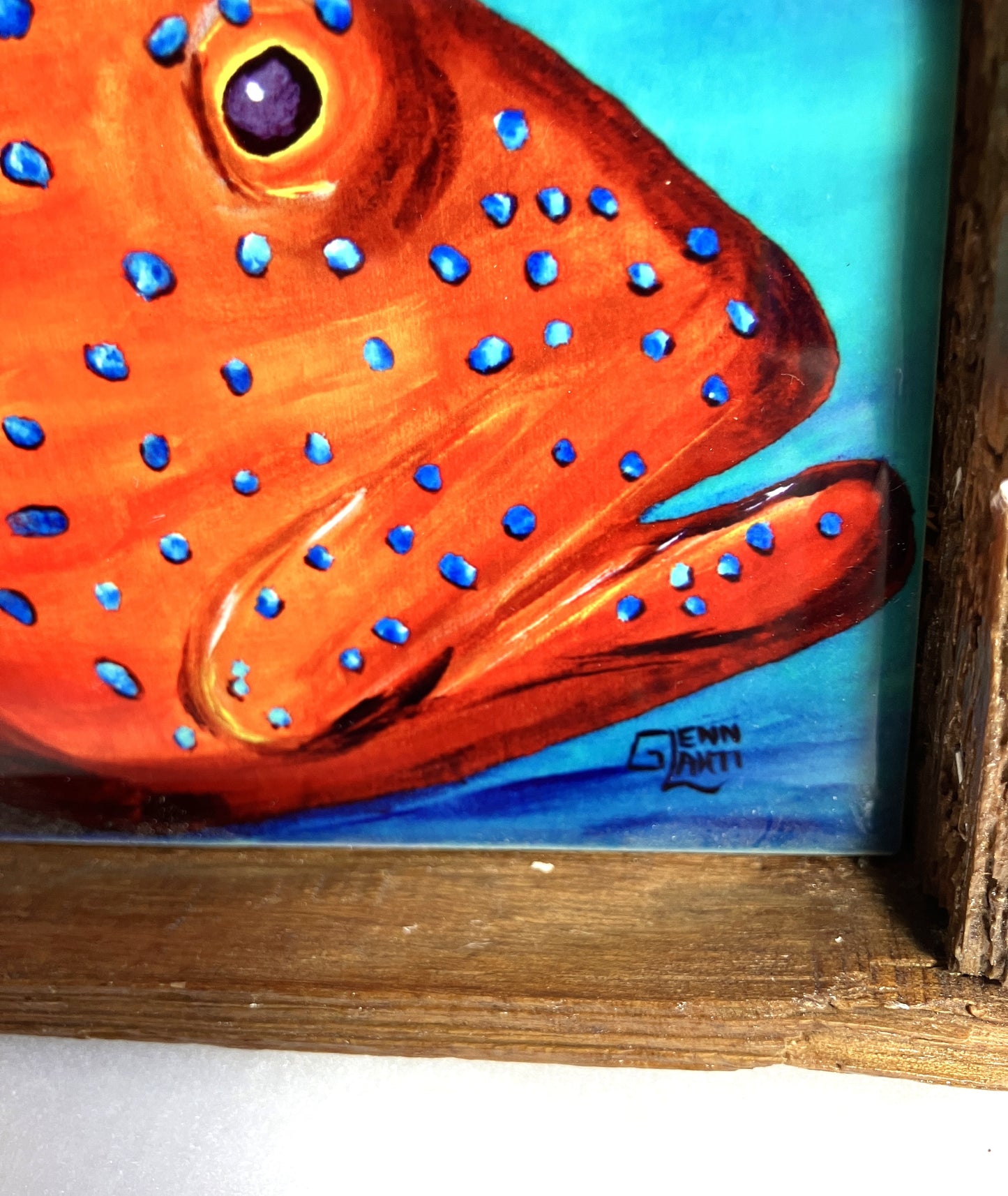Lobster Trat Art "Coral Grouper"