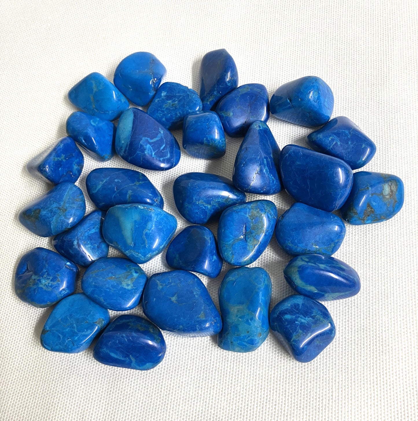 Dyed Blue Howlite Tumbled Stone (#100)