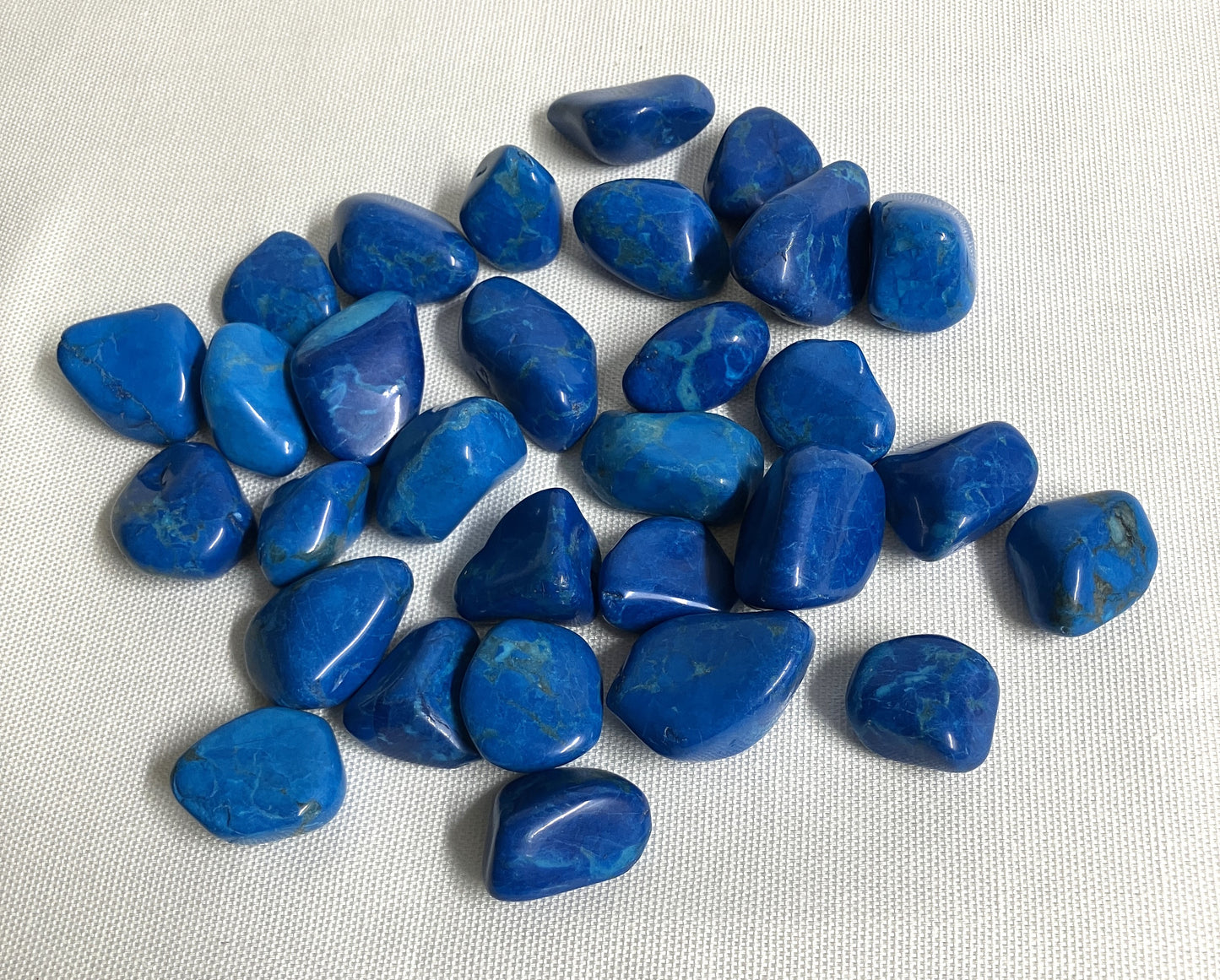 Dyed Blue Howlite Tumbled Stone (#100)