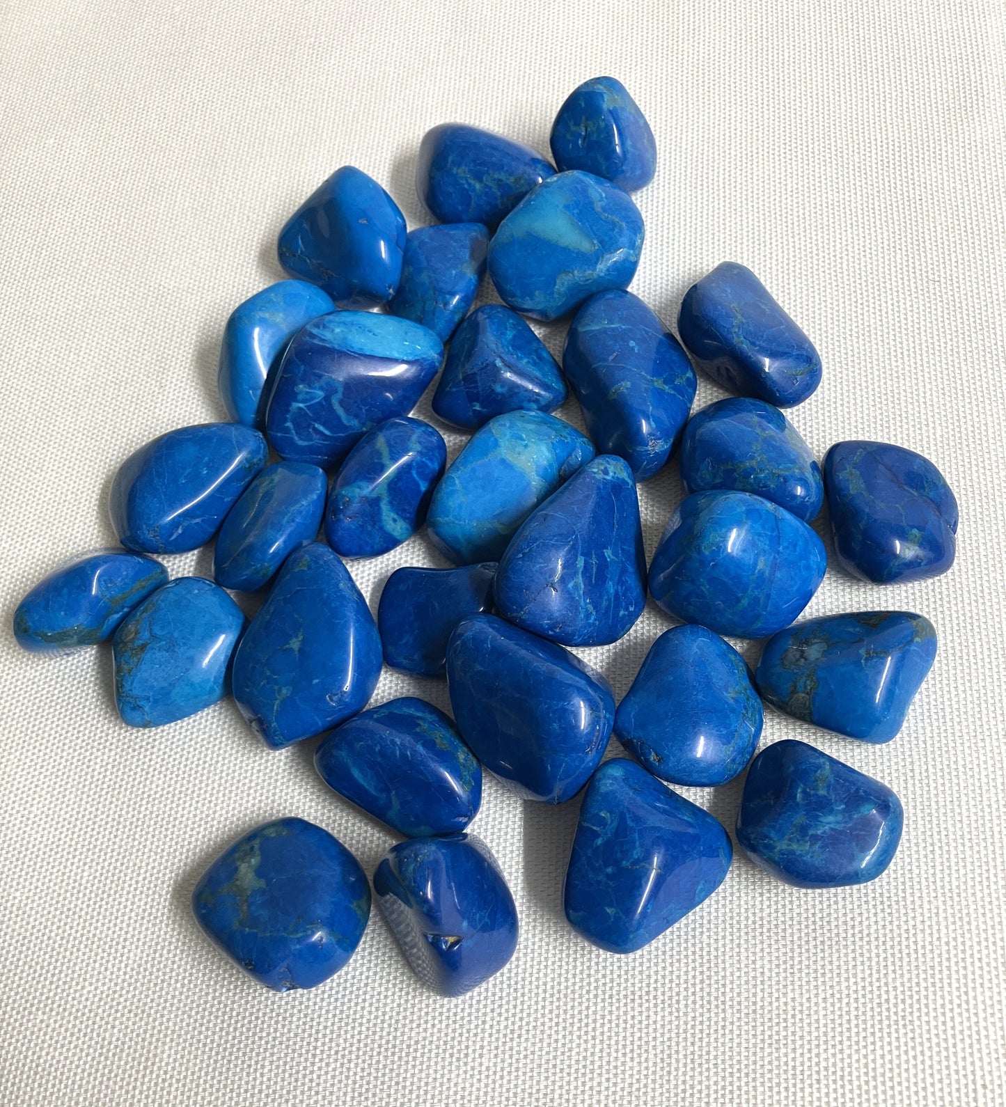 Dyed Blue Howlite Tumbled Stone (#100)