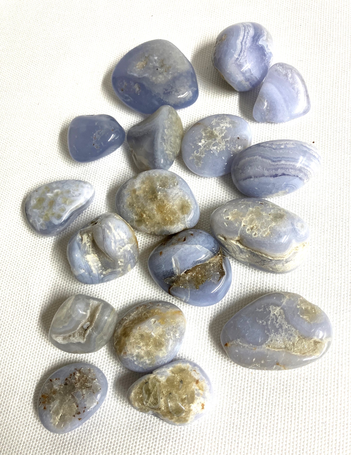 Blue Lace Agate Tumbled Stone (#102)