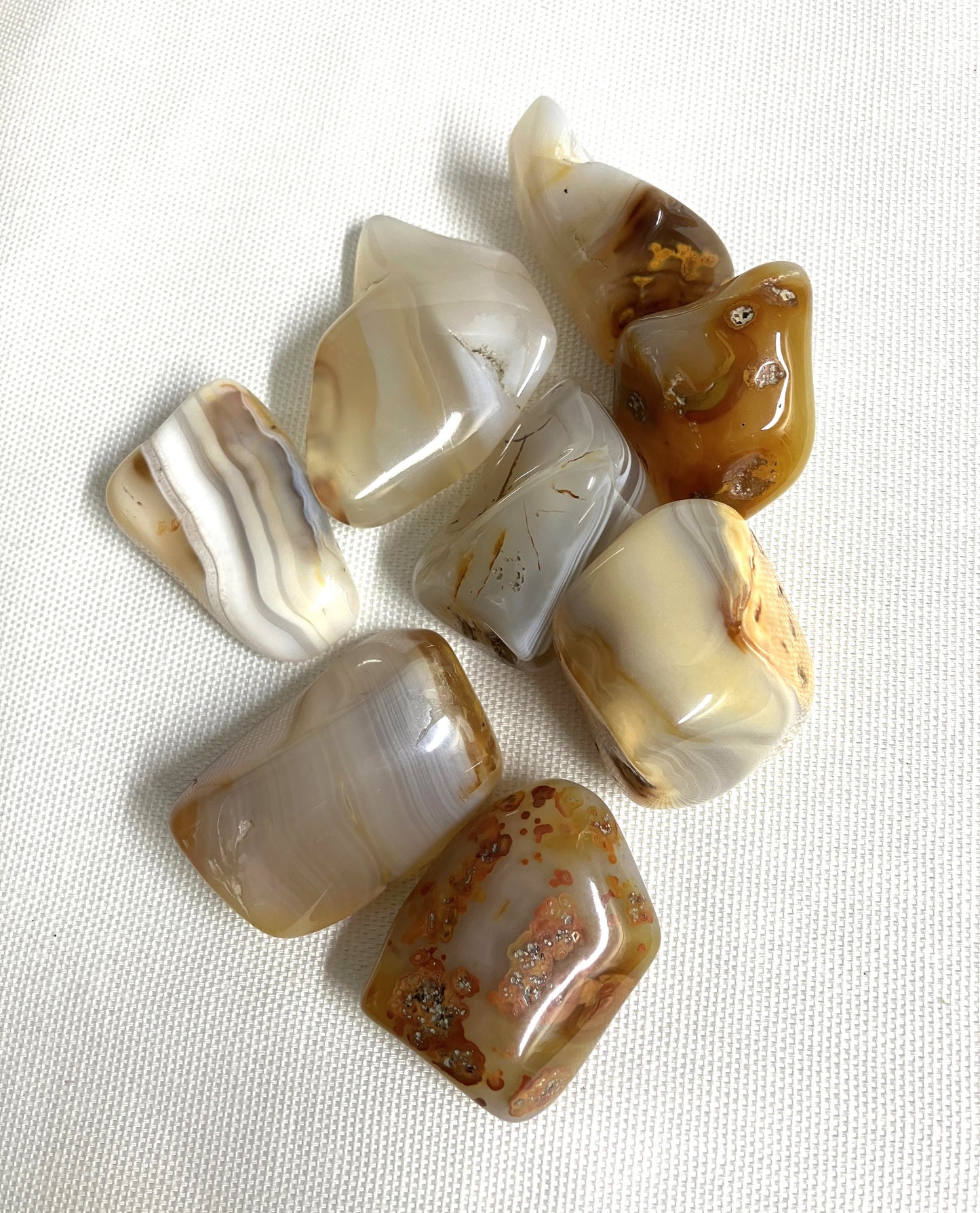 Grey Banded Agate Tumbled Stone (#106)
