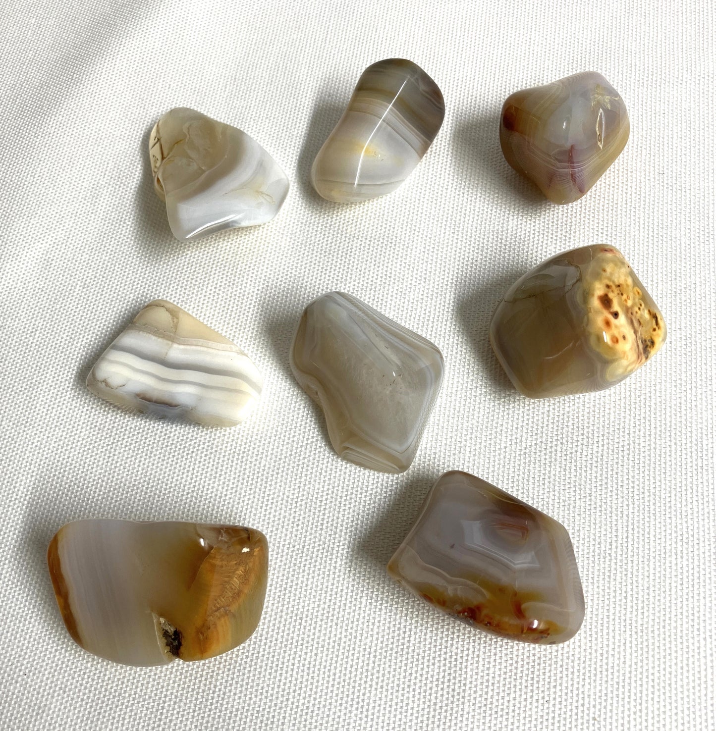 Grey Banded Agate Tumbled Stone (#106)
