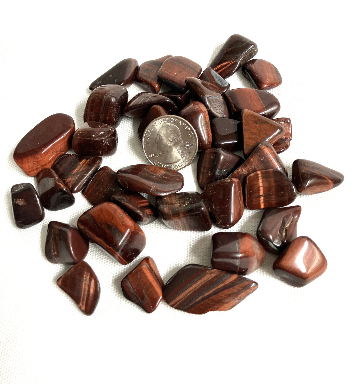 Red Tiger Eye Tumbled Stone (#121)