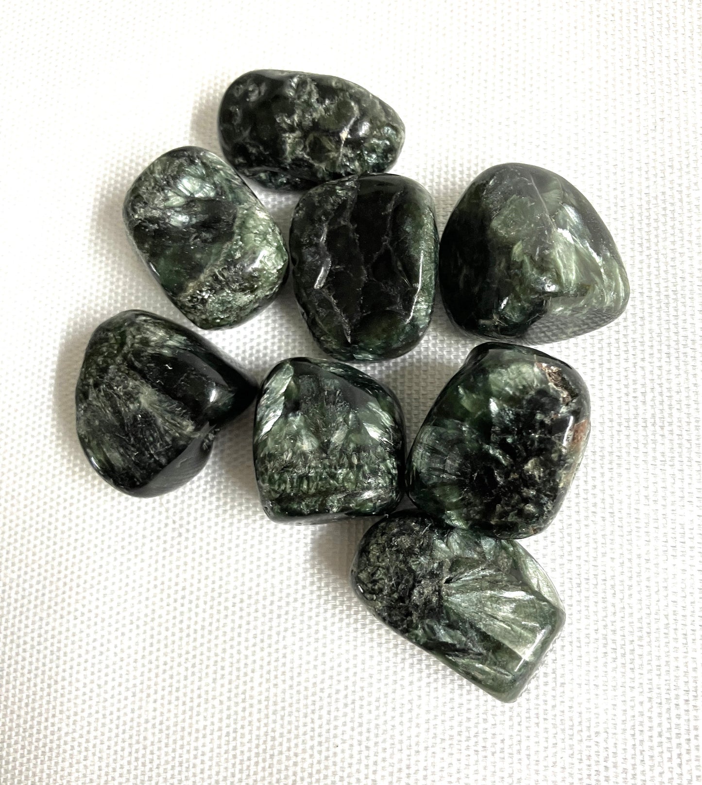Seraphinite Tumbled Stone (#145) Tumbled Seraphinite