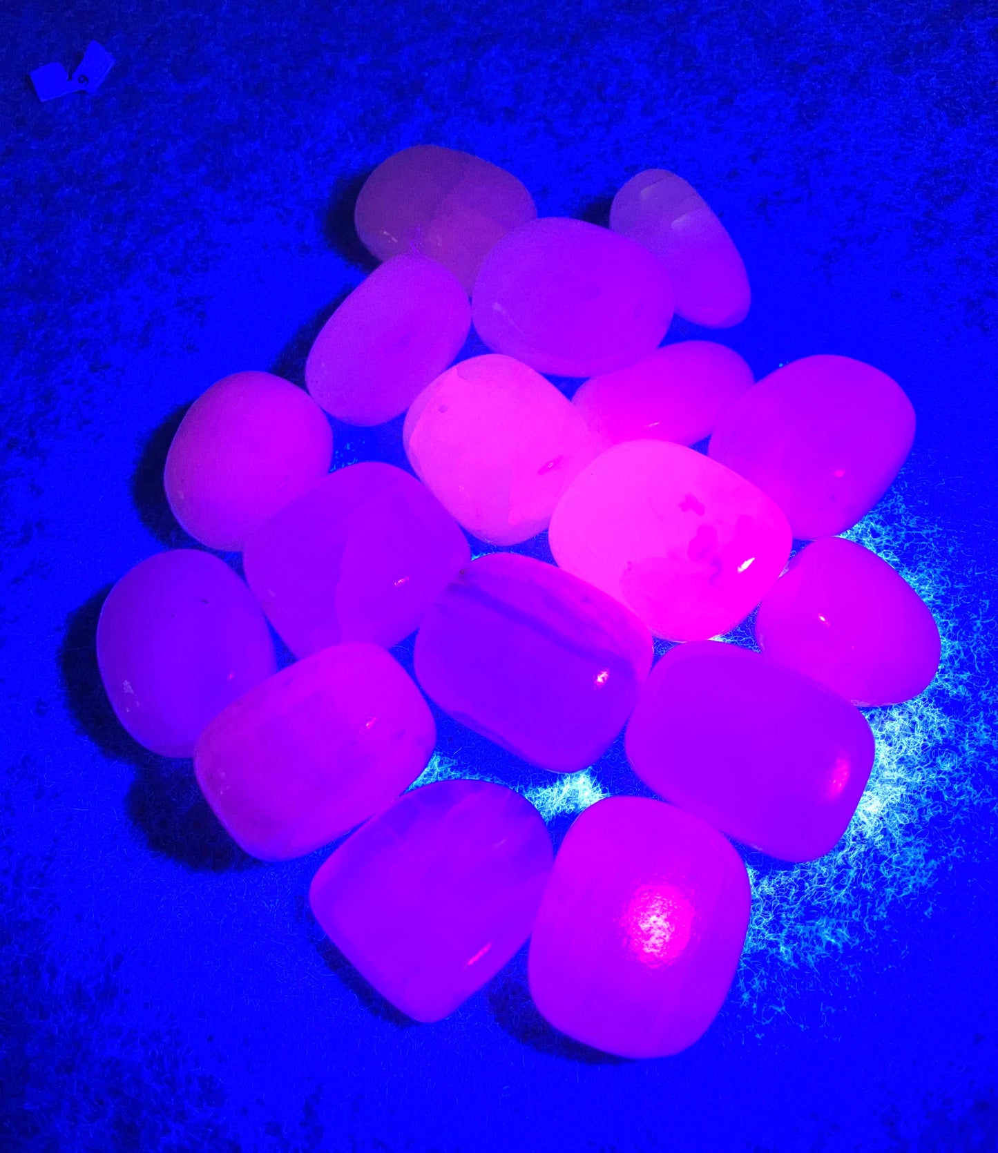 Tumbled Pink Calcite (#159) UV Reactive