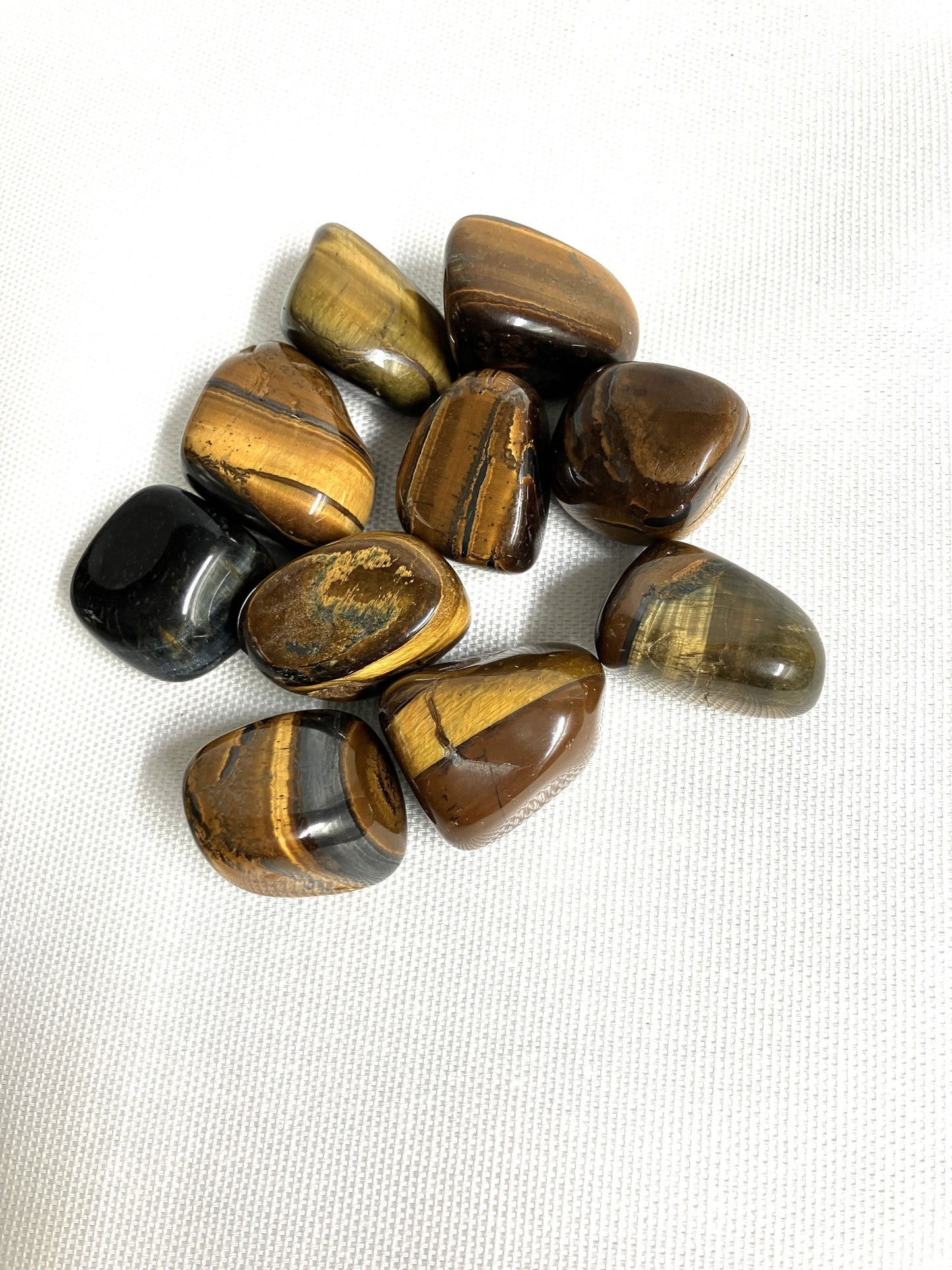 Yellow Tiger's Eye Tumbled Stone (#17)