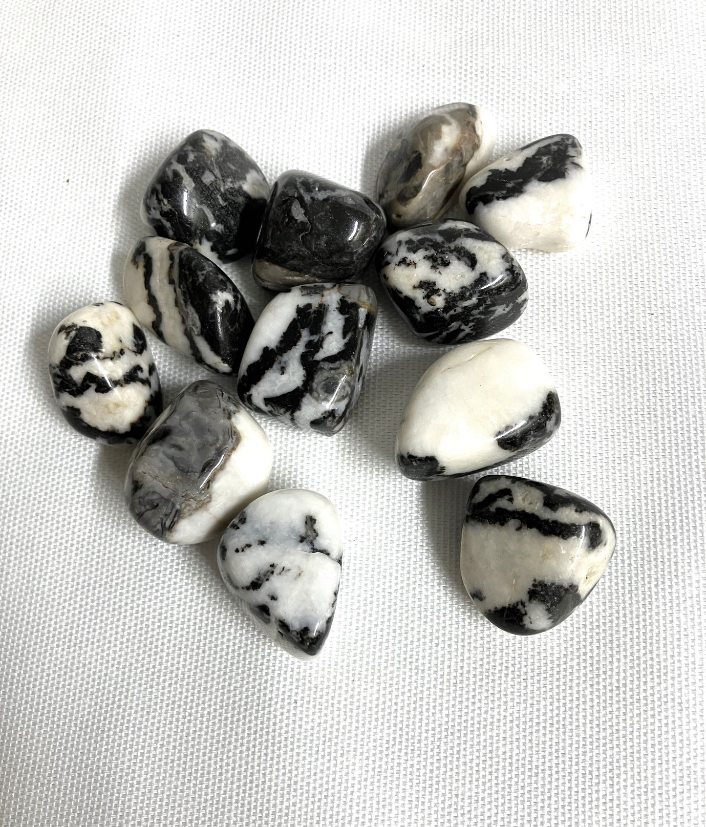 Black Zebra Jasper Tumbled Stone (#45)