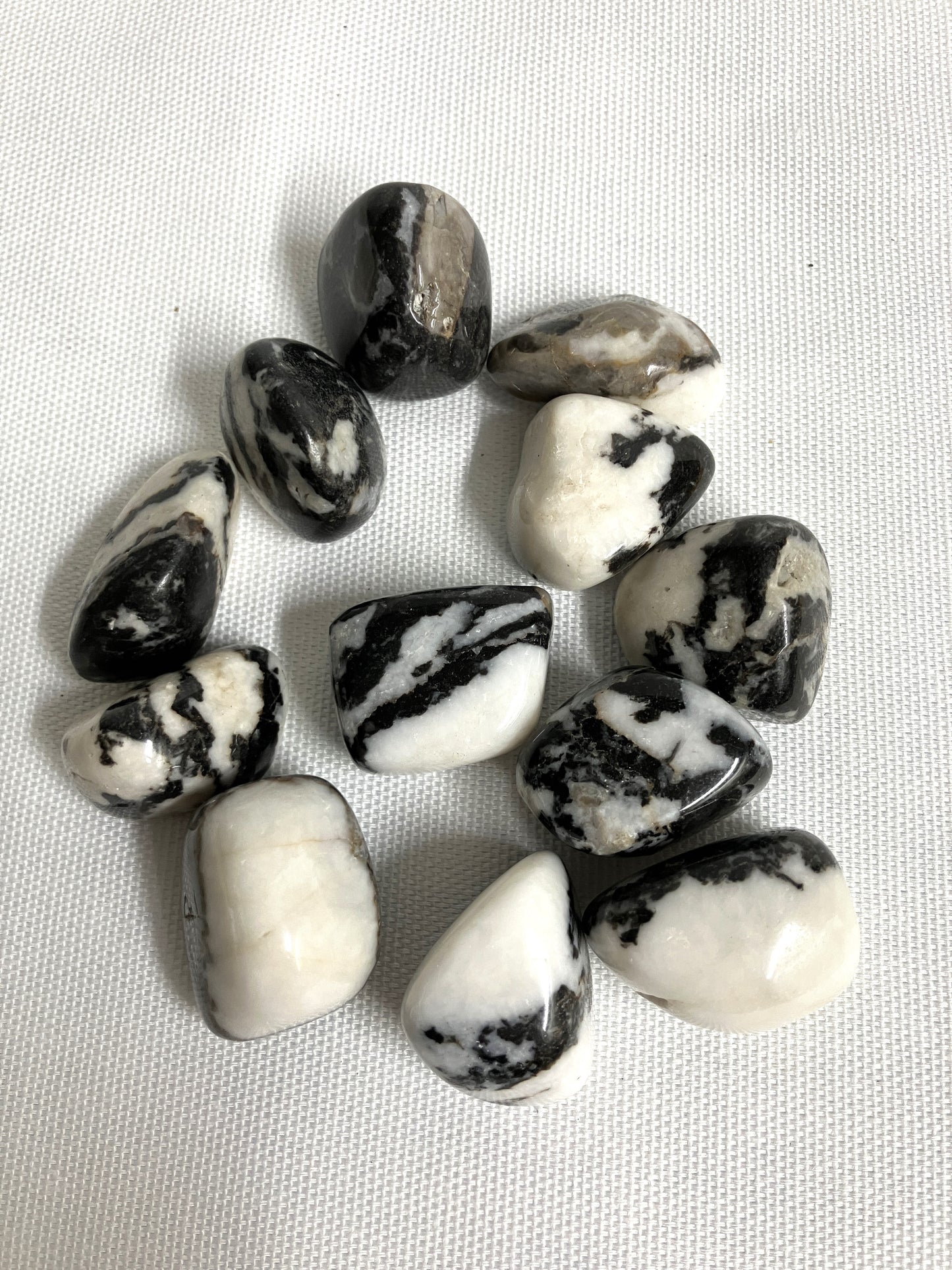 Black Zebra Jasper Tumbled Stone (#45)