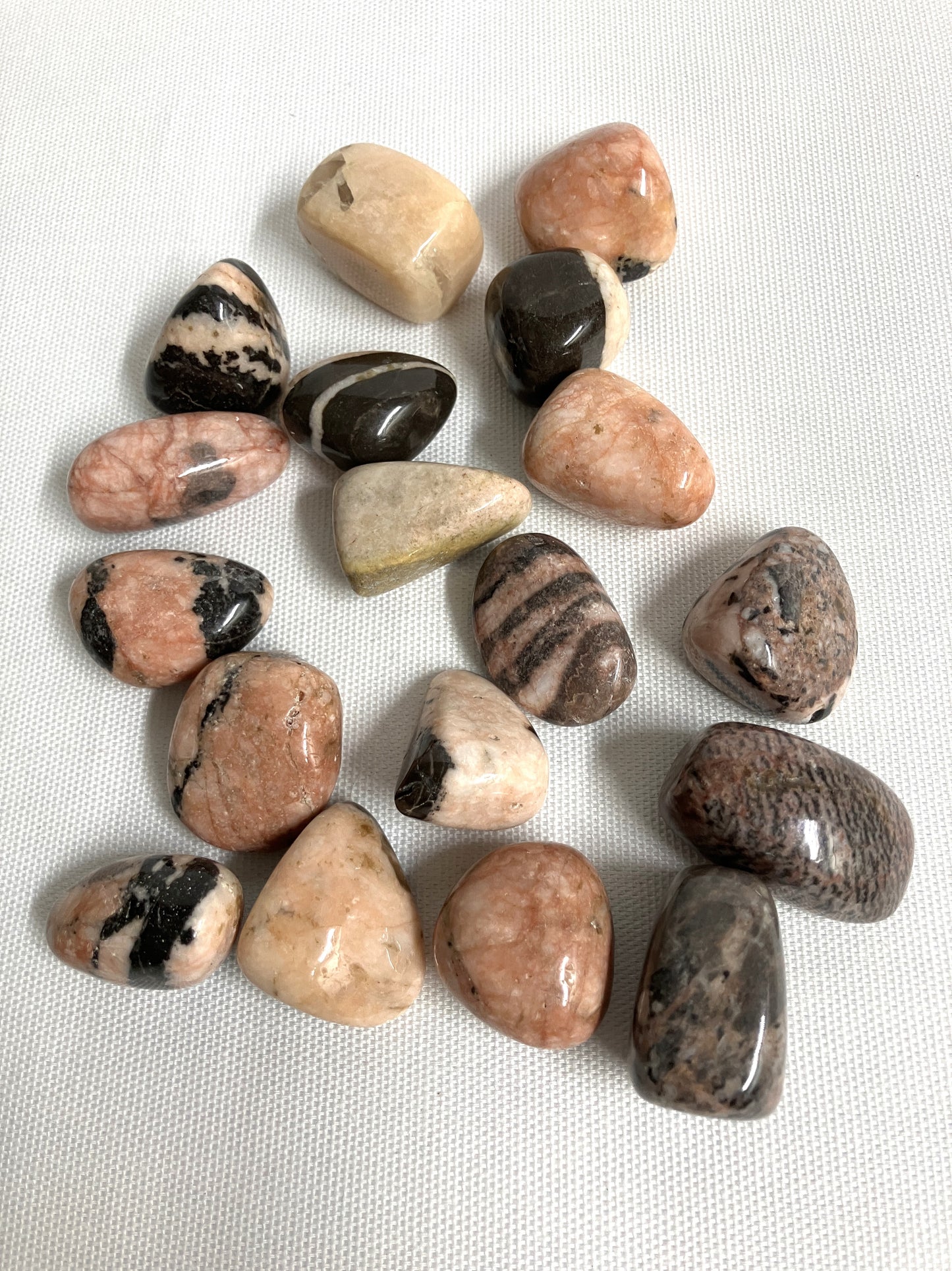 Pink Zebra Jasper Tumbled Stones (55)