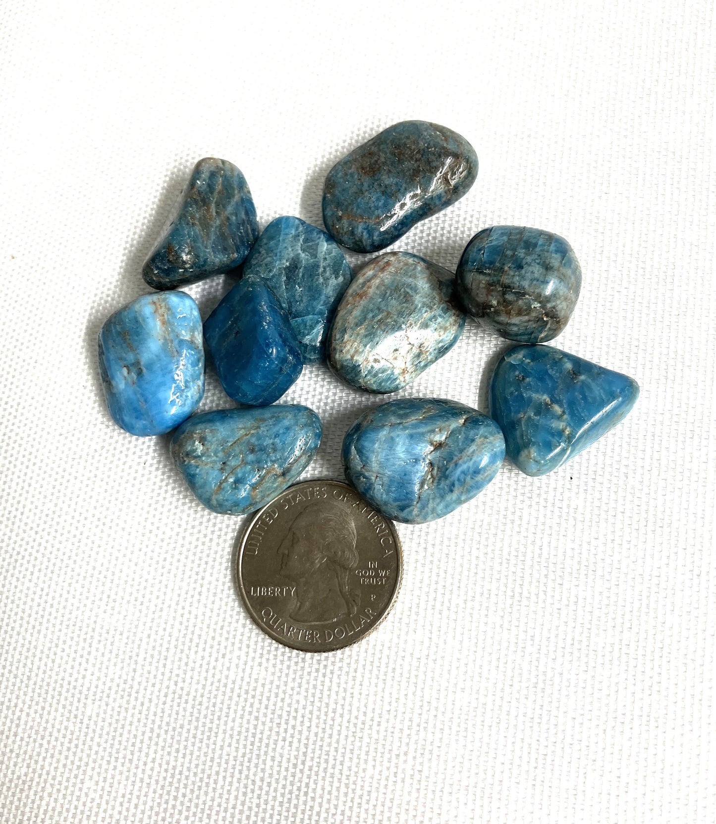 Blue Apatite Tumbled Stone (#58)