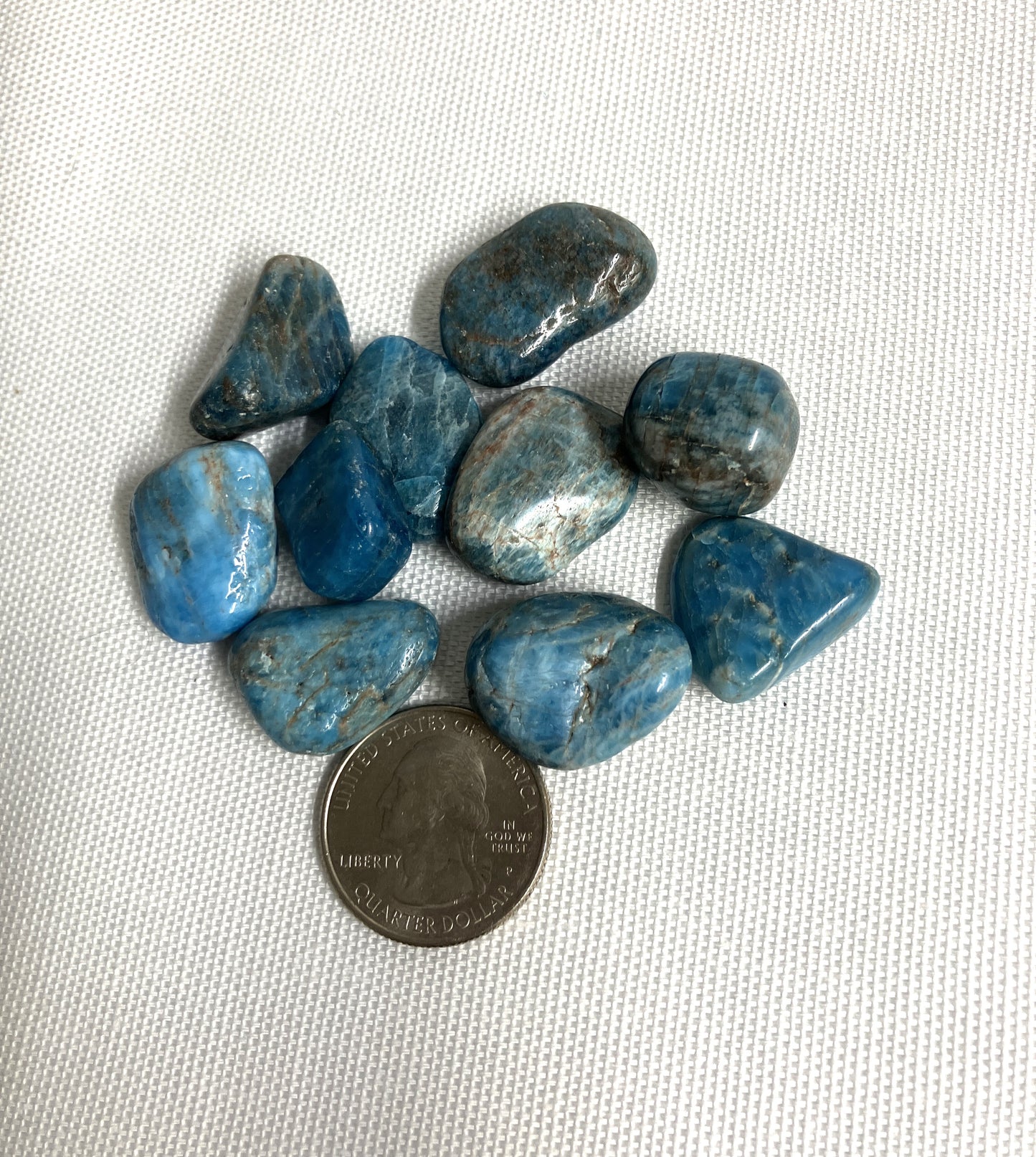 Blue Apatite Tumbled Stone (#58)