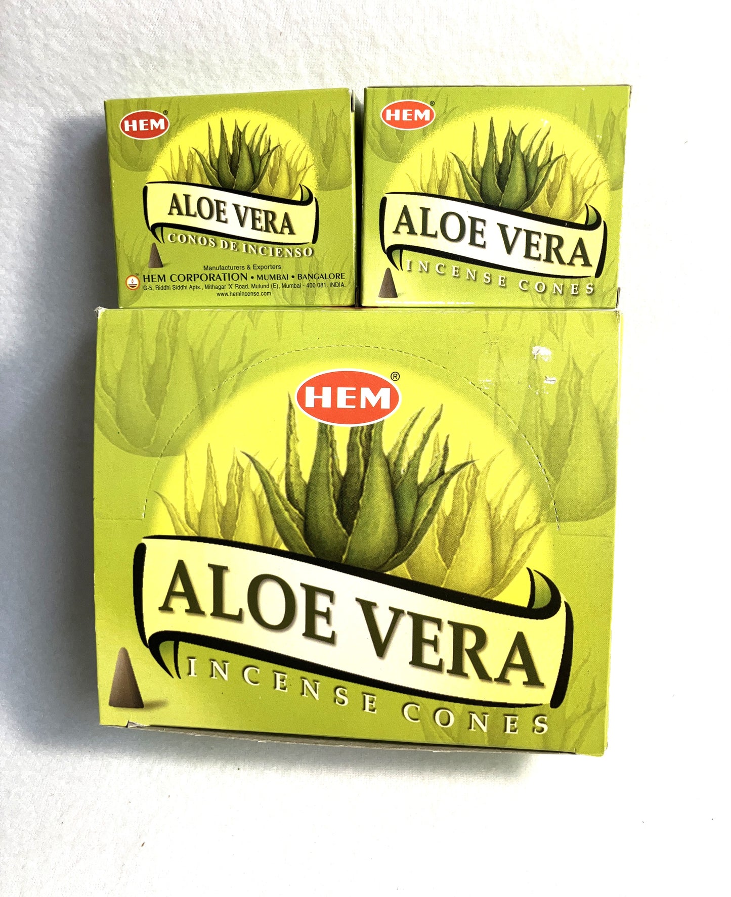 HEM Aloe Vera Cone Incense