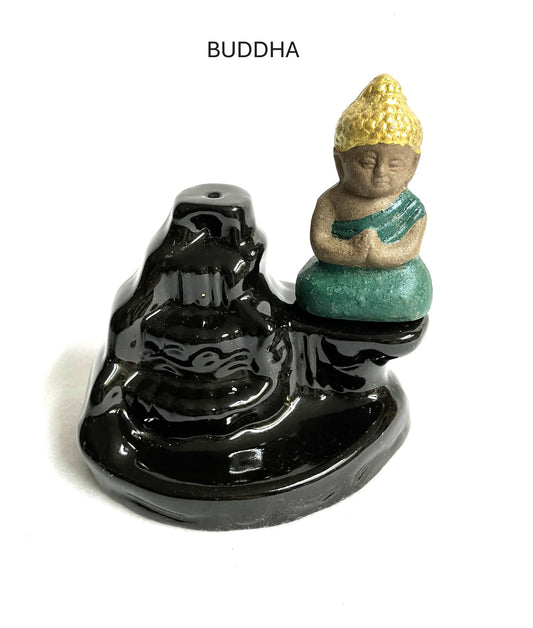Back Flow Buddha Incense Burner