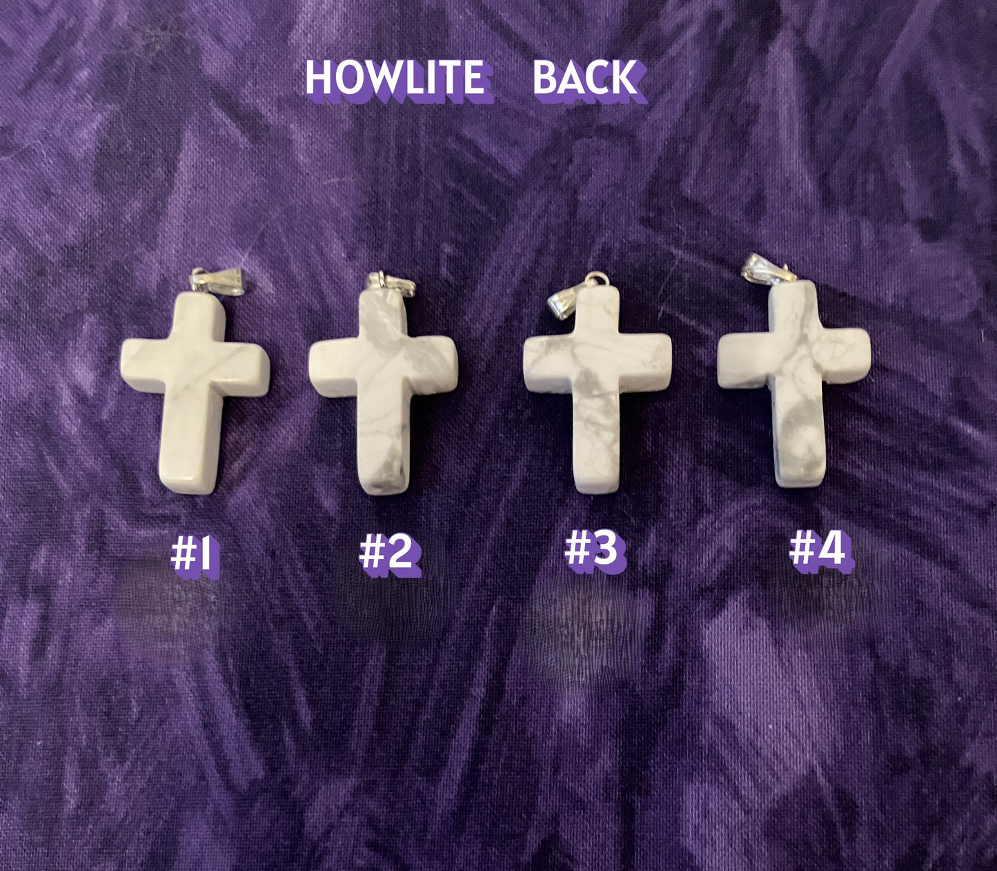 White Howlite Cross