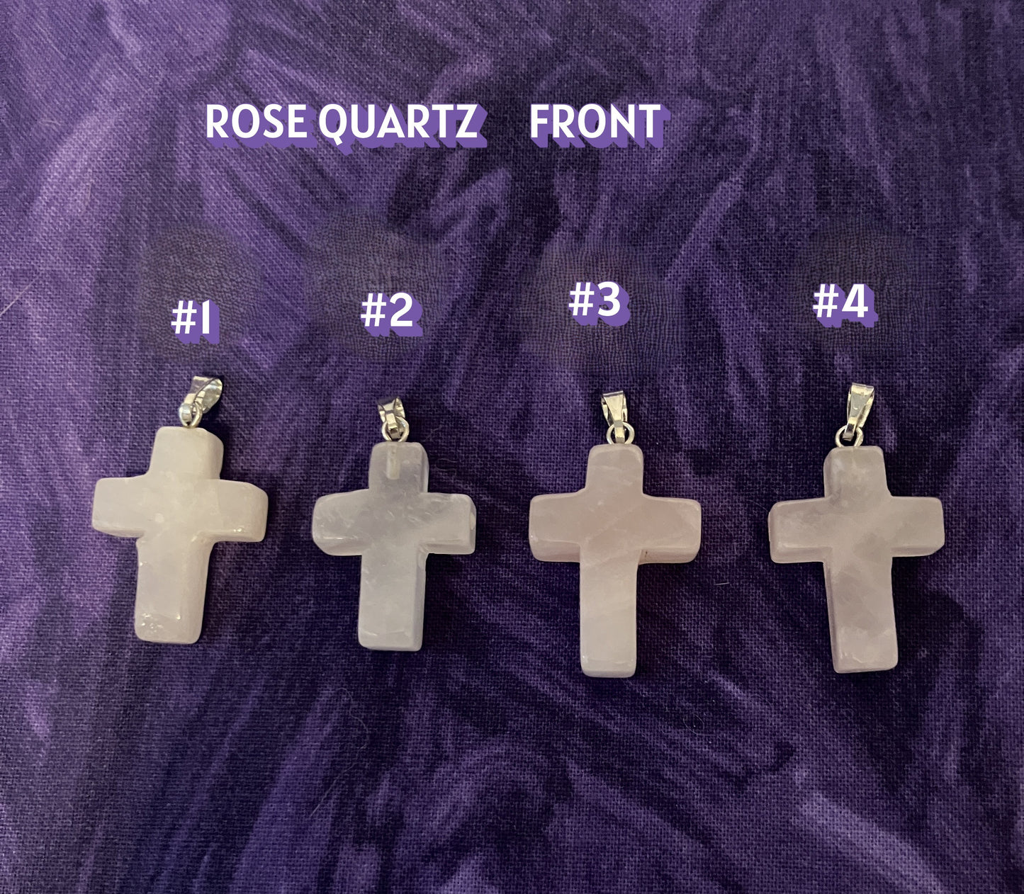 Rose Quartz Cross