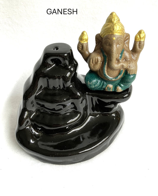 Back Flow Ganesh Incense Burner