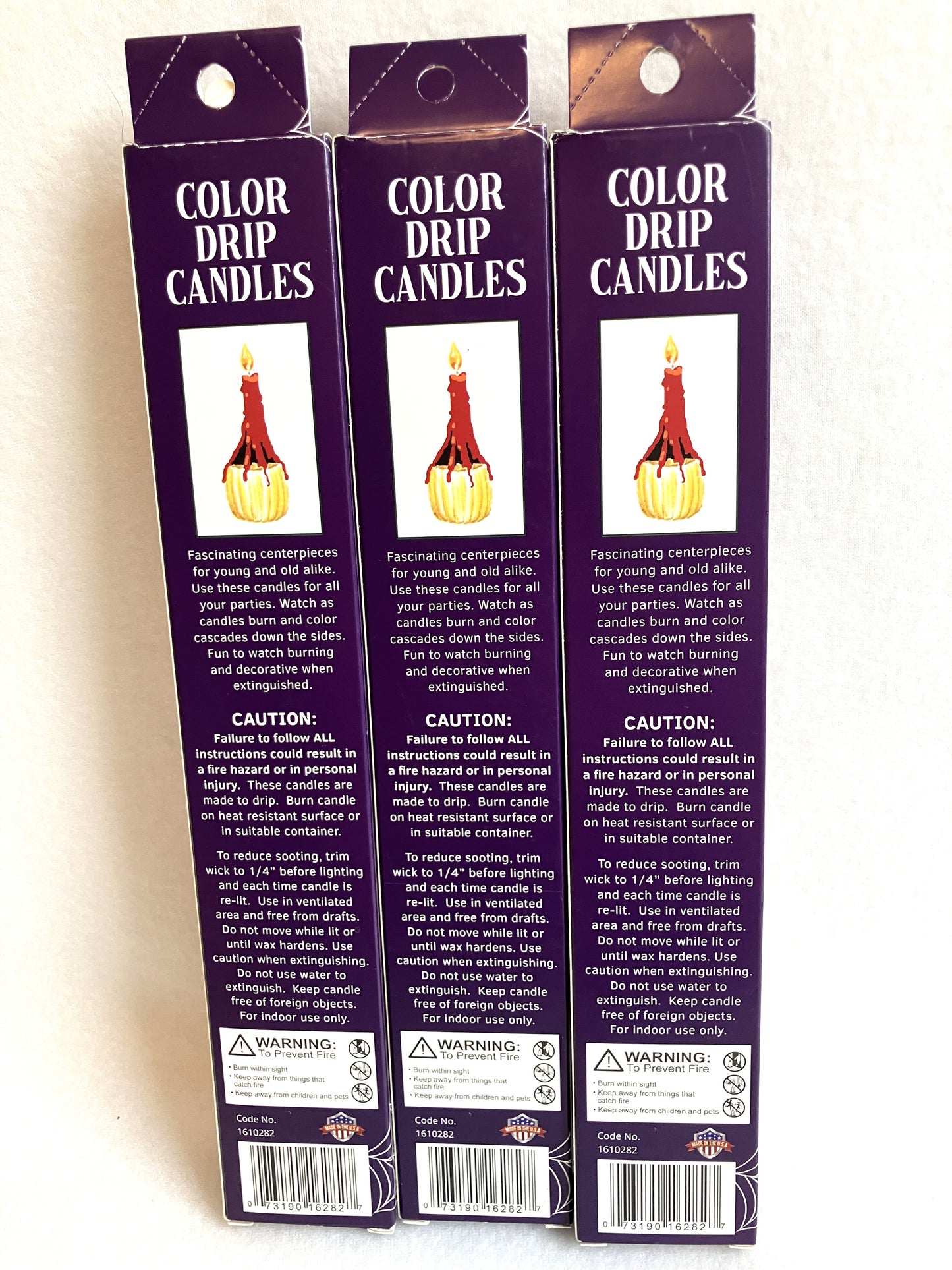 HALOWEEN DRIP TAPER CANDLES