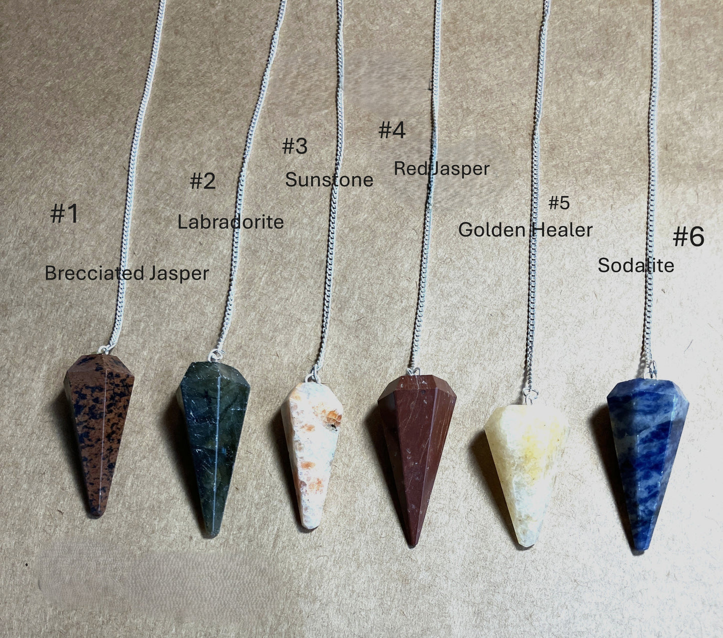 Gemstone Pendulums