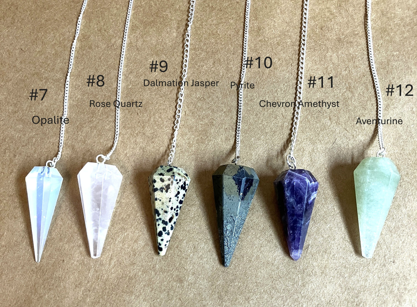 Gemstone Pendulums