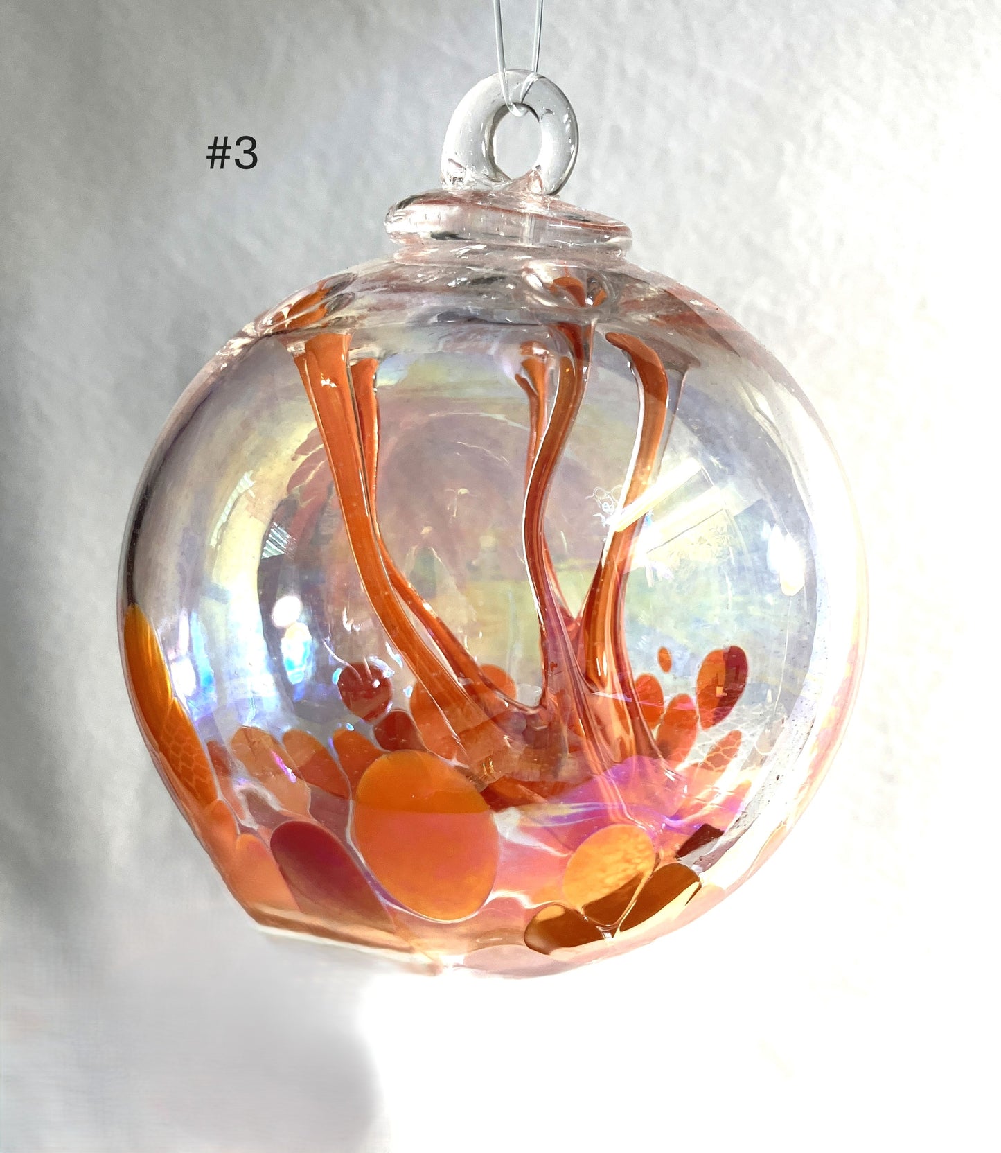 Blown Glass Witch Balls 3 to Choose From
