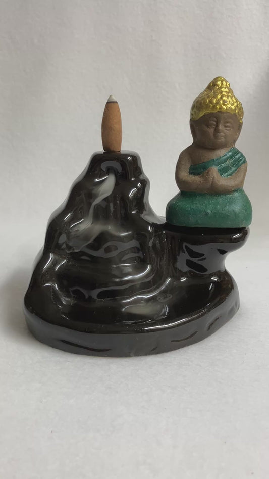 Back Flow Buddha Incense Burner