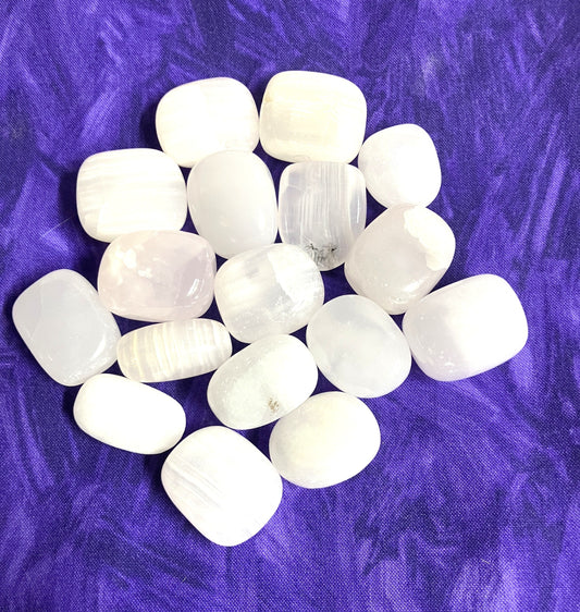 Tumbled Pink Calcite (#159) UV Reactive