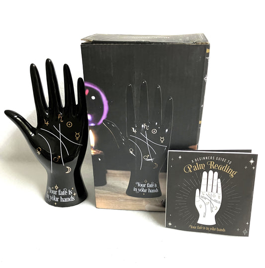 Black Palmistry Hand Ornament