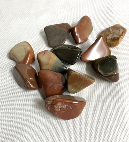 Polychrome Jasper  AKA Desert Jasper Tumbled  Stone (#118)