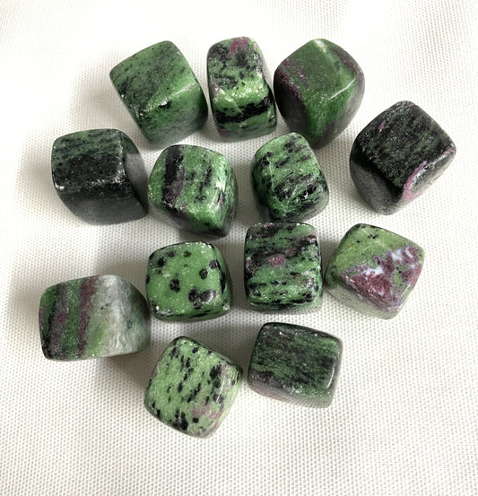 Ruby in Zoisite Tumbled  Stones (#123)