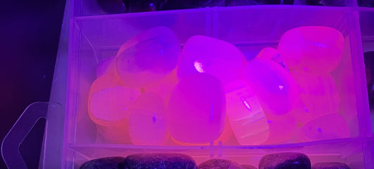 Tumbled Pink Calcite (#159) UV Reactive