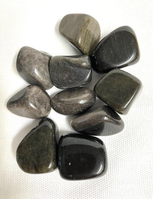 Gold Sheen Obsidian Tumbled Stone  (#160)