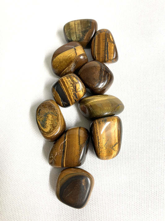 Yellow Tiger's Eye Tumbled Stone (#17)
