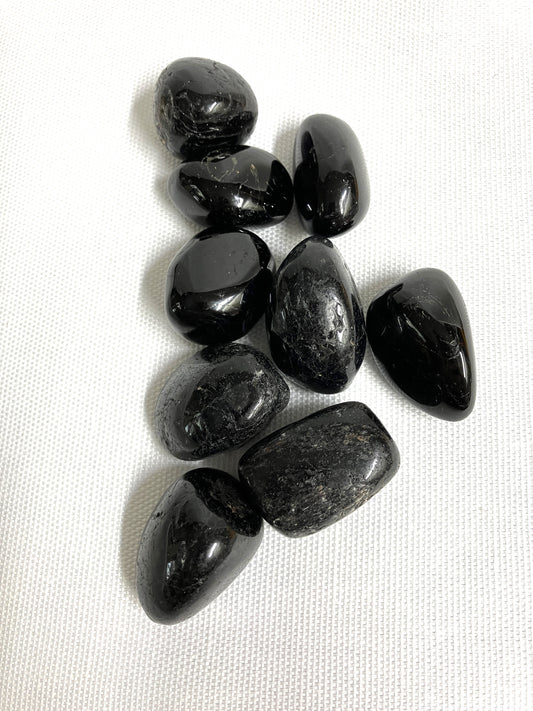Black Tourmaline Tumbled Stone  (#19)