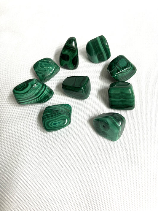 Tumbled Malachite Stones (#27)