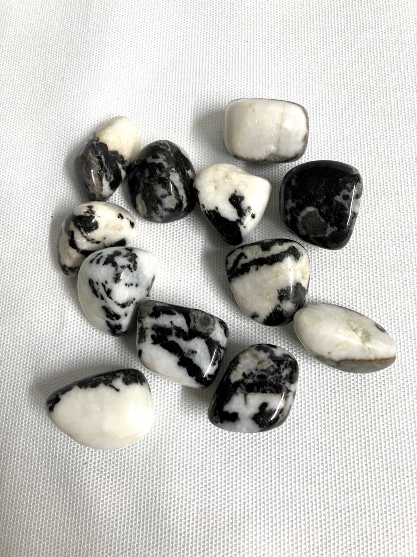 Black Zebra Jasper Tumbled Stone  (#45)