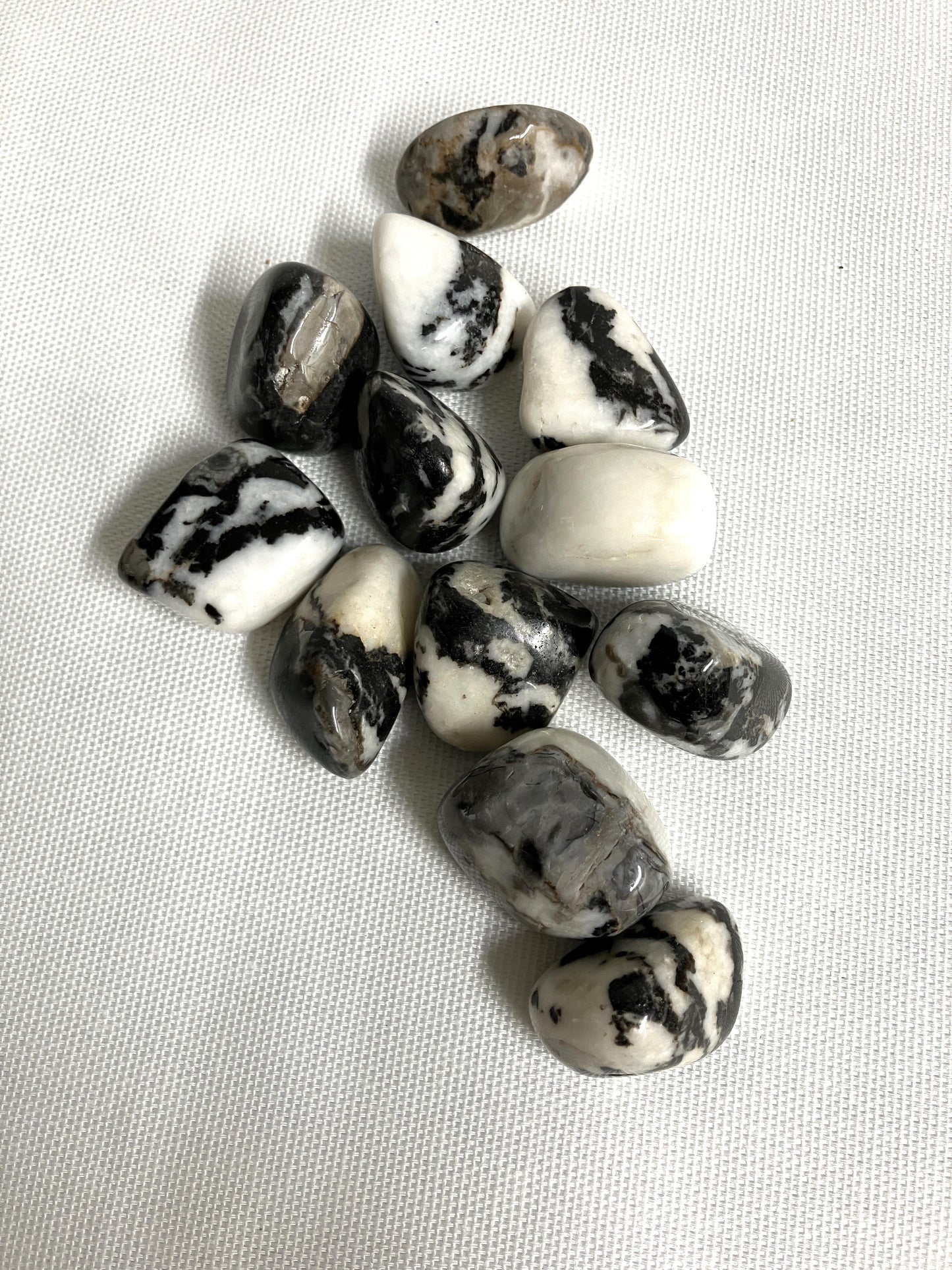 Black Zebra Jasper Tumbled Stone  (#45)