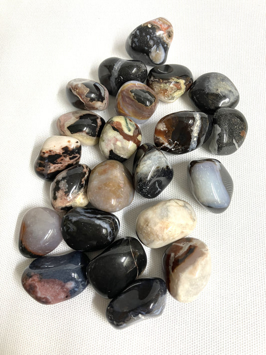 Black Sardonyx Tumbled Stones (#50)