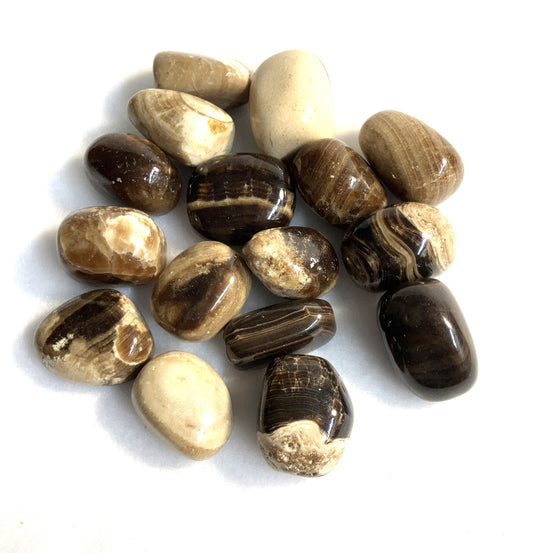 Coffee Calcite Tumbled Stone (#56)