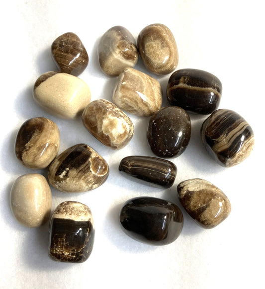 Coffee Calcite Tumbled Stone (#56)