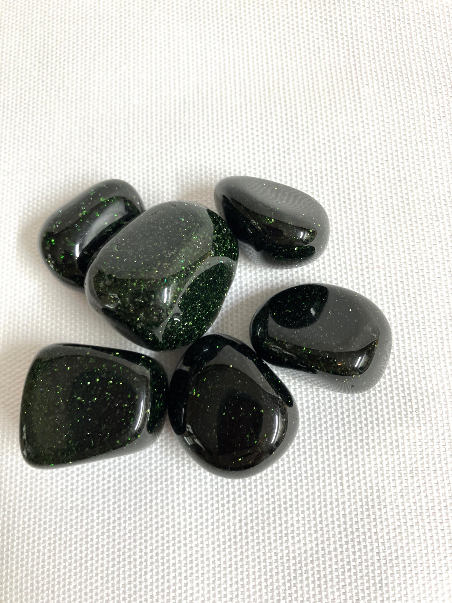 Green Goldstone  Tumbled Stone (#5)
