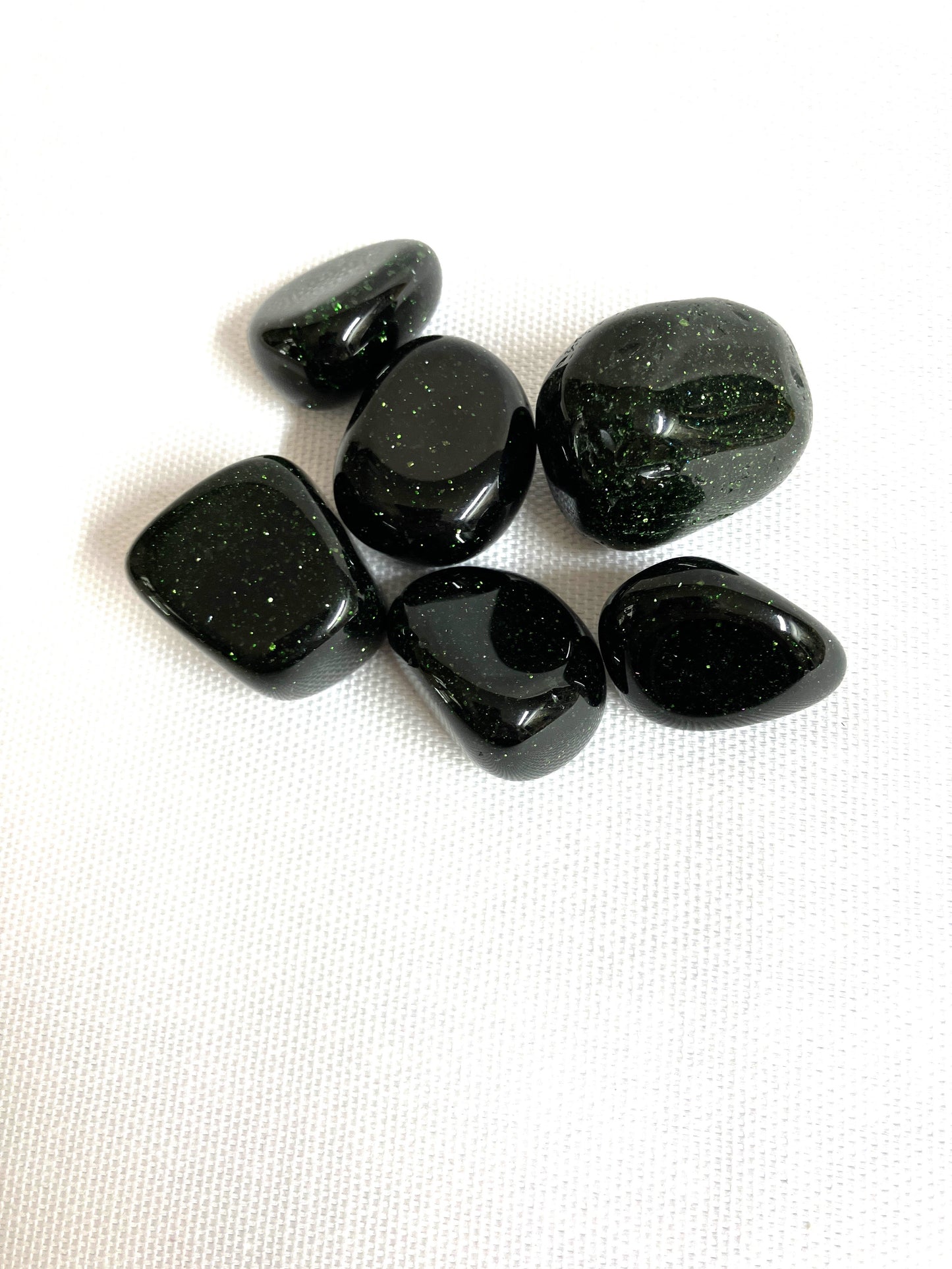 Green Goldstone  Tumbled Stone (#5)