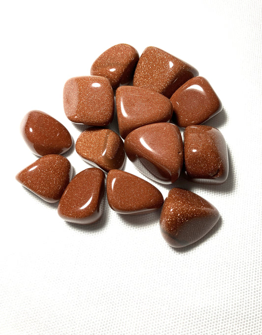 Red Goldstone Tumbled Stone (#6)