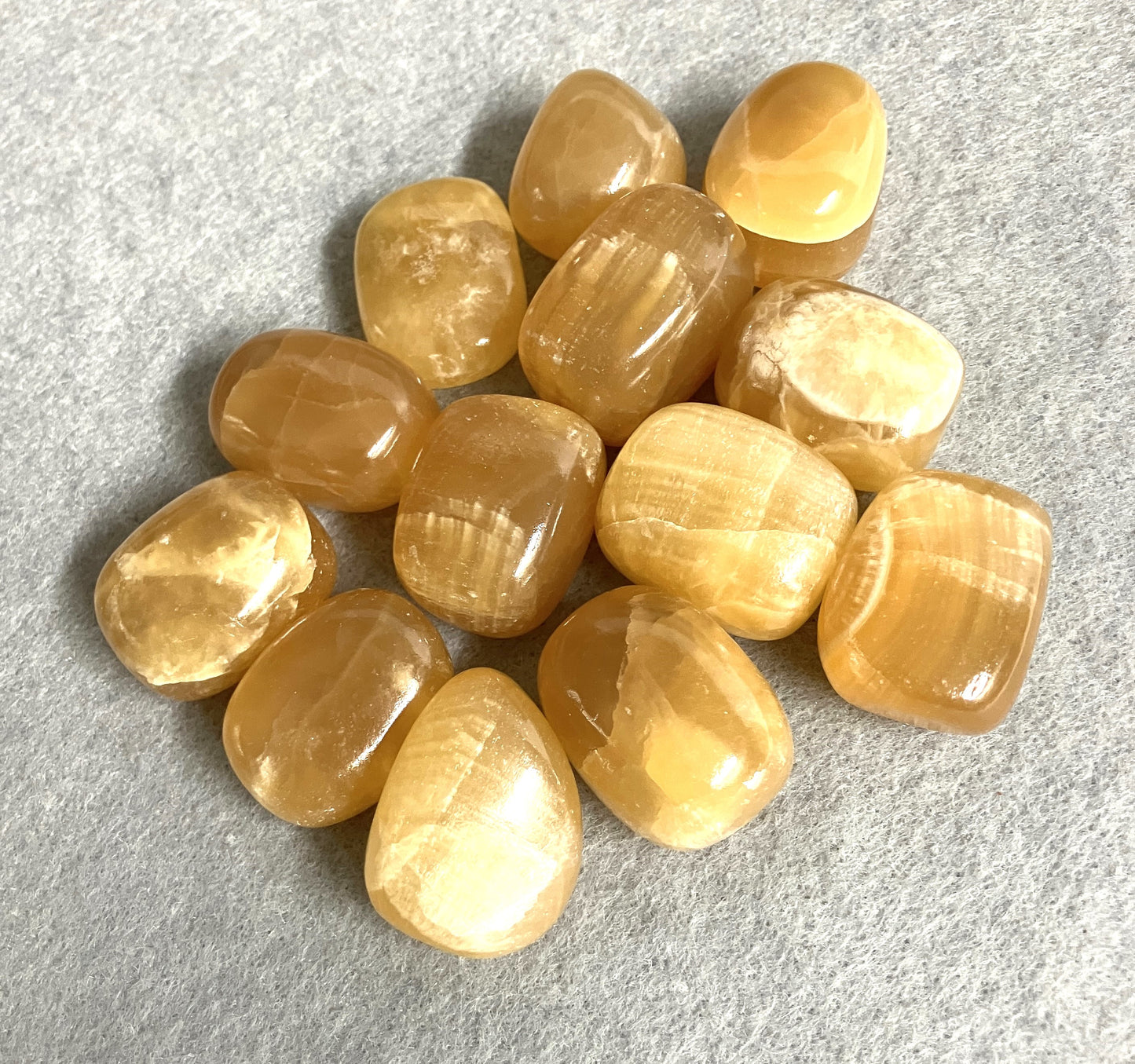Tumbled Carmel Honey Calcite (#74)