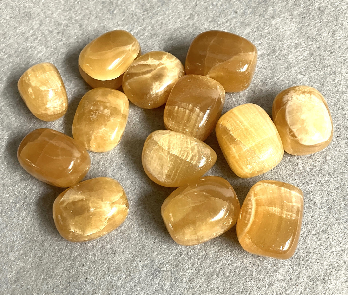 Tumbled Carmel Honey Calcite (#74)
