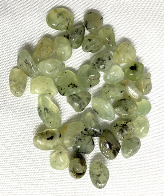 Tumbled  Prehnite with Epidote Stones  (#77)