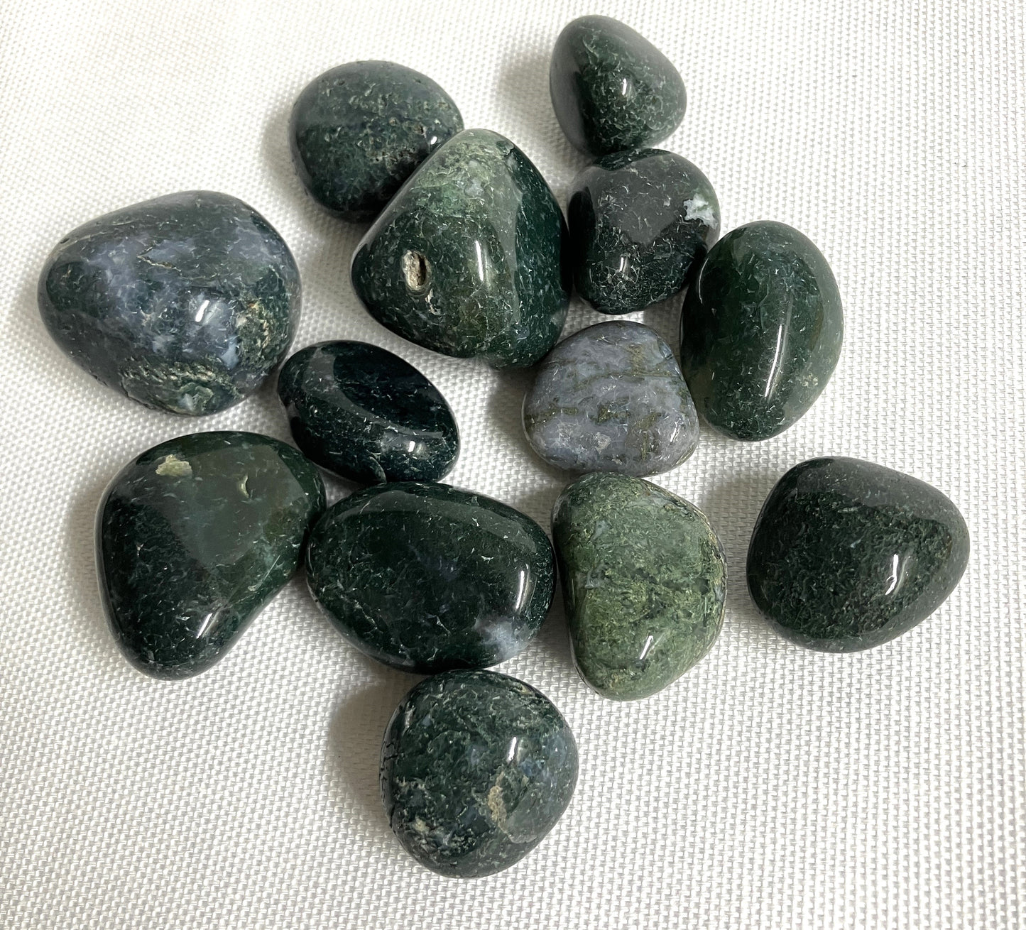 Tumbled Moss Agate Stone  (#80)