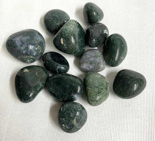 Tumbled Moss Agate Stone  (#80)