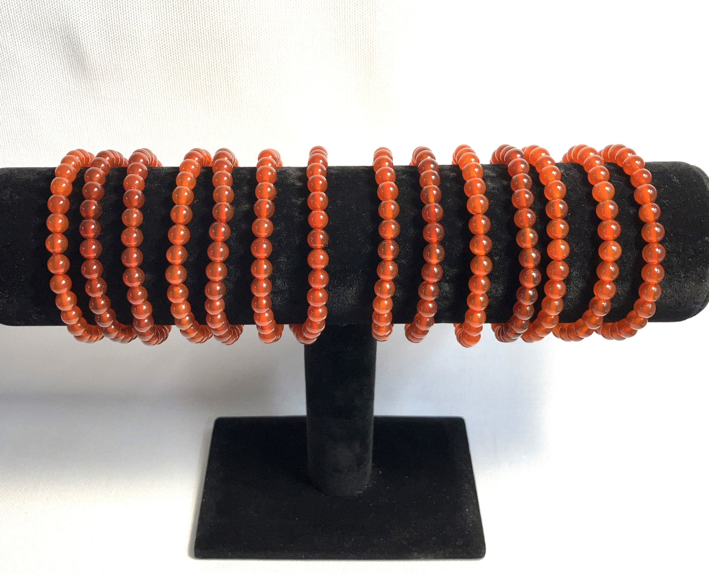 Carnelian Beaded Stretch Bracelets
