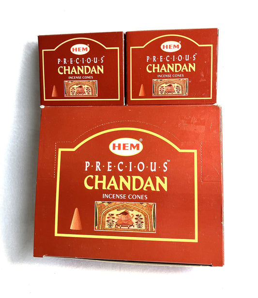 HEM Precious Chandan Cone Incense